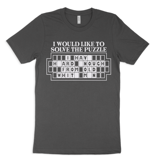 solve the puzzle jersey graphic tee