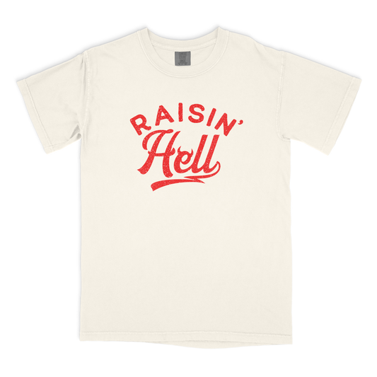 raisin' hell vintage graphic tee