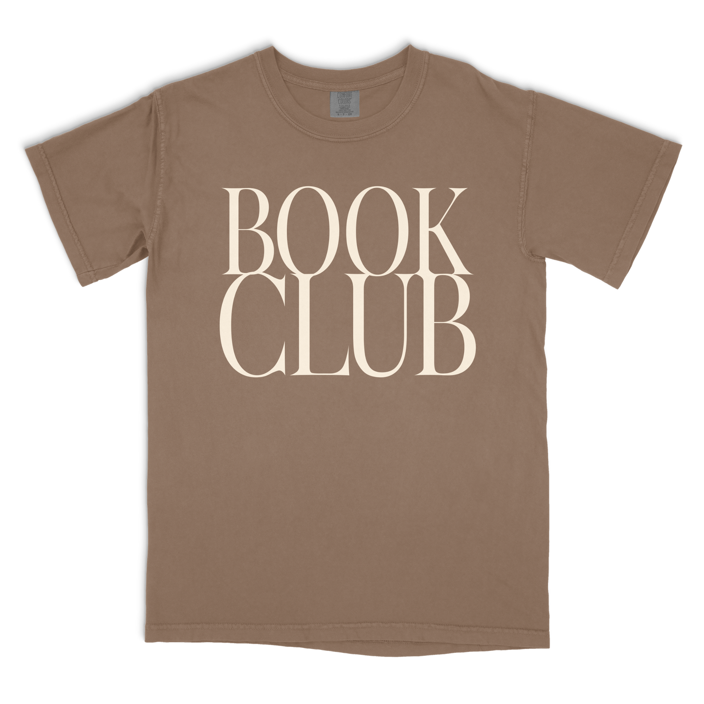 book club vintage tee - ivory text