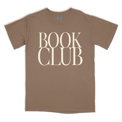 book club vintage tee - ivory text