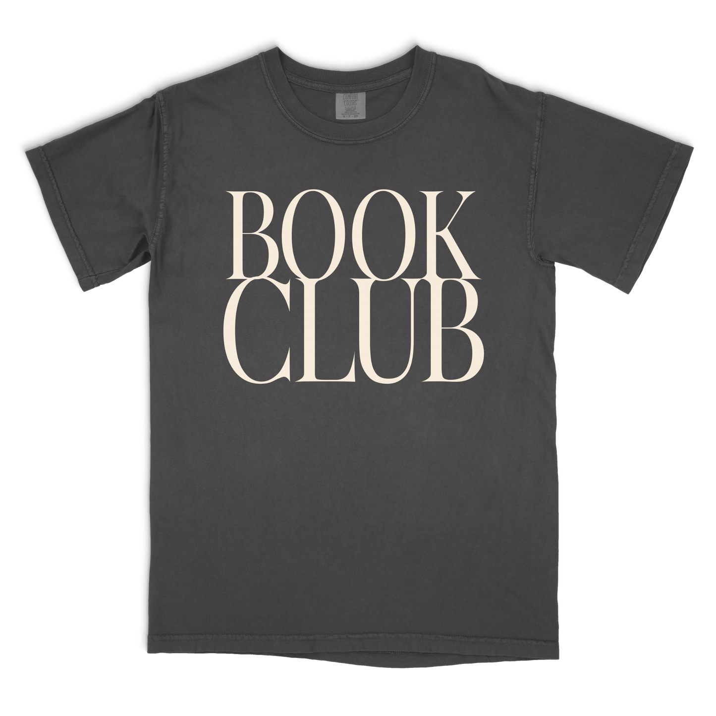 book club vintage tee - ivory text