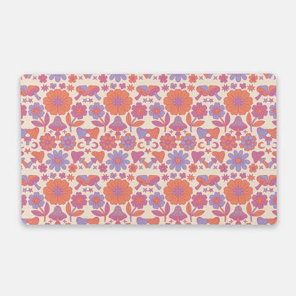 daisy disco ivory desk mat