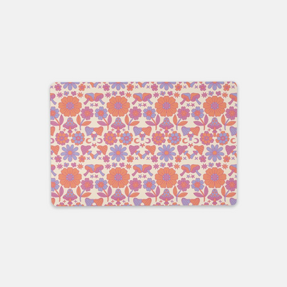 daisy disco ivory desk mat