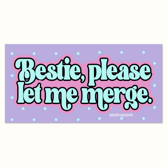 bestie car magnet