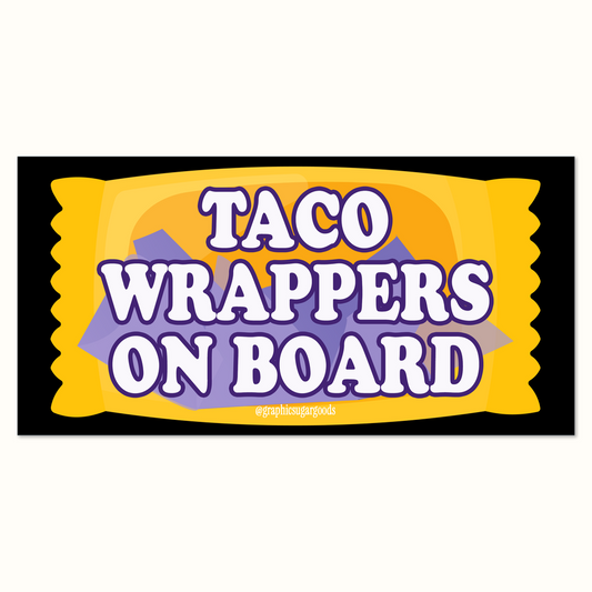 taco wrappers car magnet